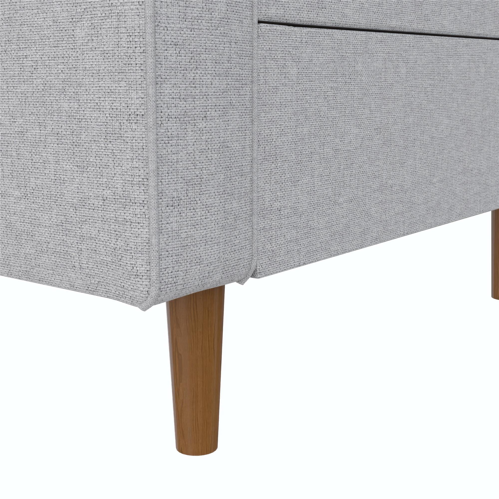 DHP Zion Modular 3-Seater Sofa, Gray Linen