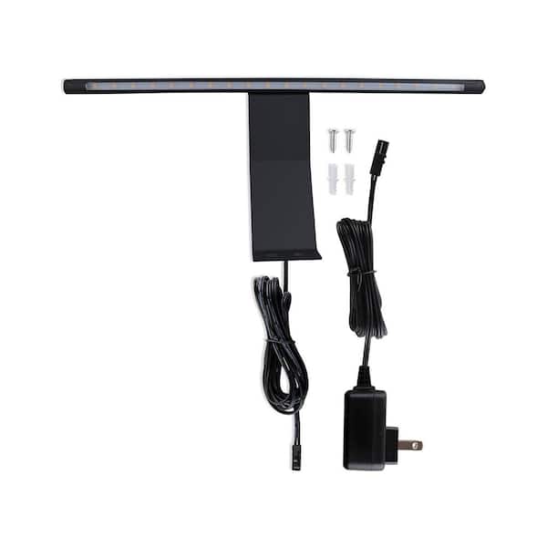 Picture Lamp 13-1/2 ft. 1-Light Matte Black Integrated LED Fixed Track Lighting Kit