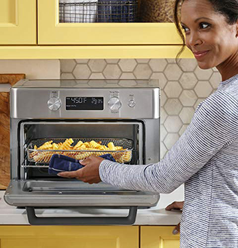 GE - Convection Toaster Oven with Air Fry - Stainless Steel