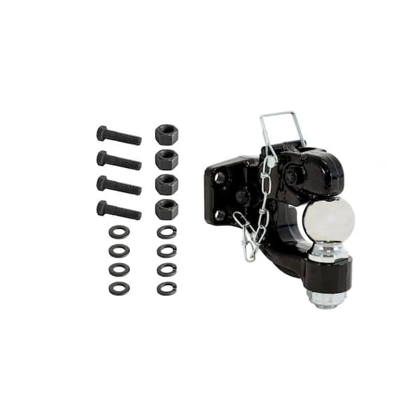 8-Ton Combination Ball and Pintle Hitch with Mounting Kit
