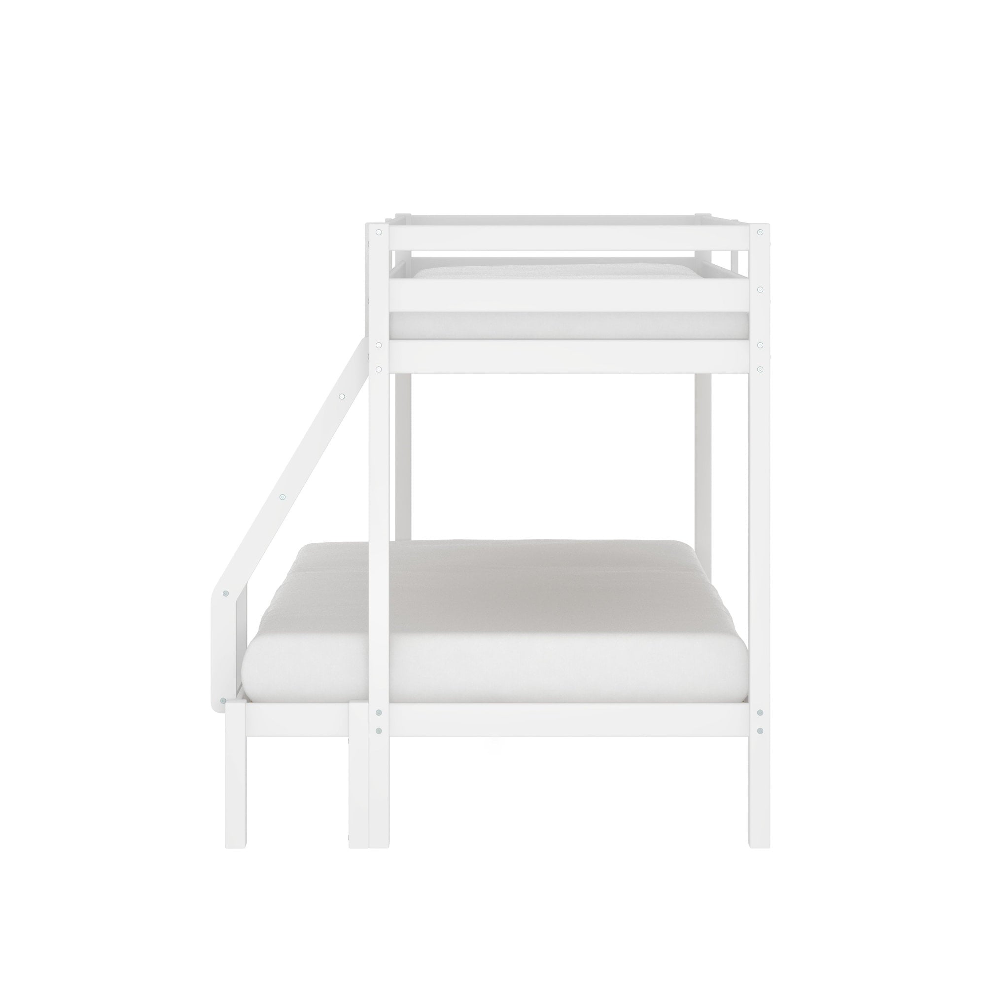 Campbell Wood Twin Over Full Convertible Bunk Bed, White