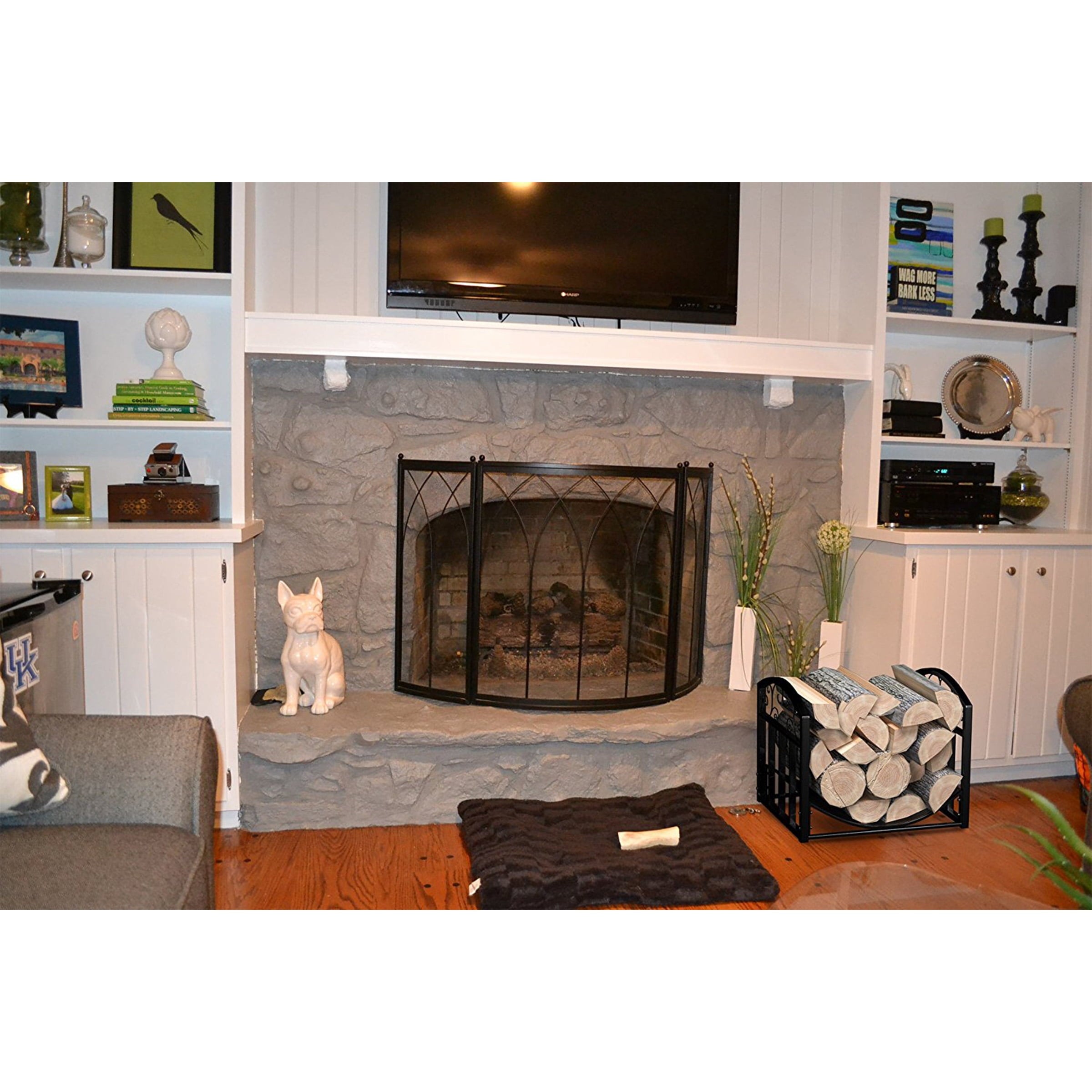 Indoor/Outdoor Firewood Log Rack by Home-Complete