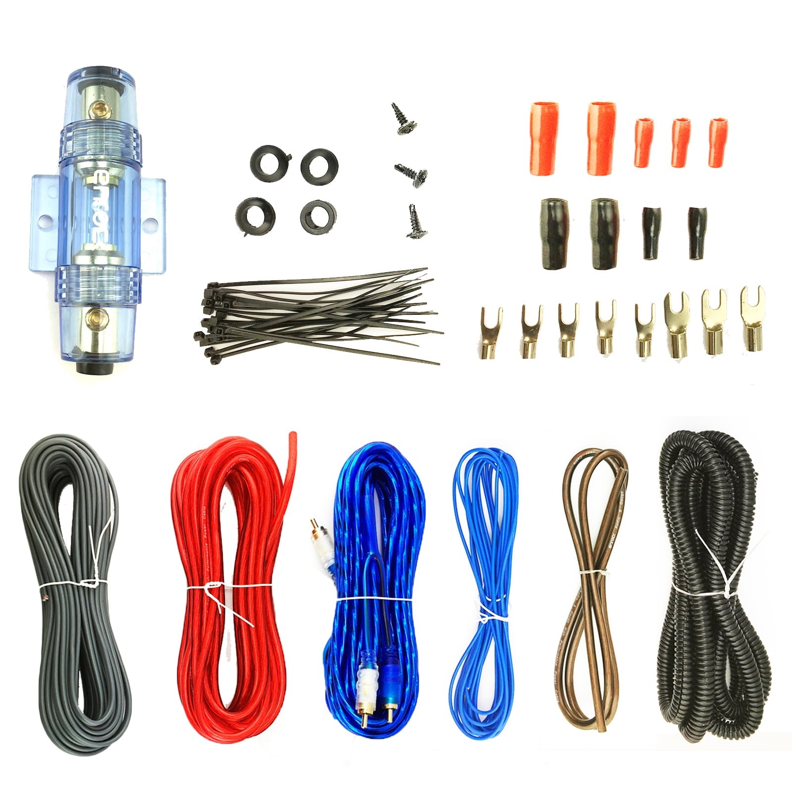 JVC KW-V350BT Double DIN AM/FM Radio Bluetooth CD/DVD Player Receiver Bundle Combo with 12