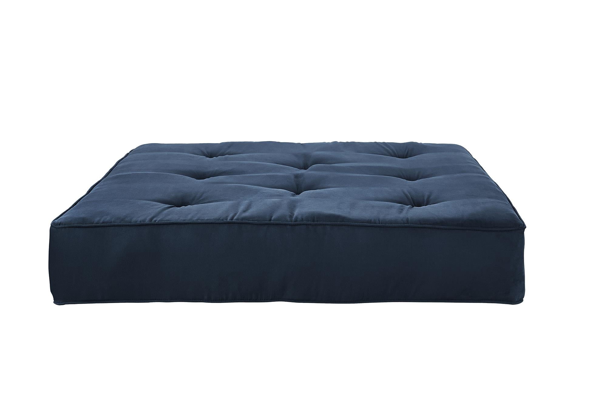 DHP 8 Inch Independently Encased Coil Futon Mattress, Blue Microfiber