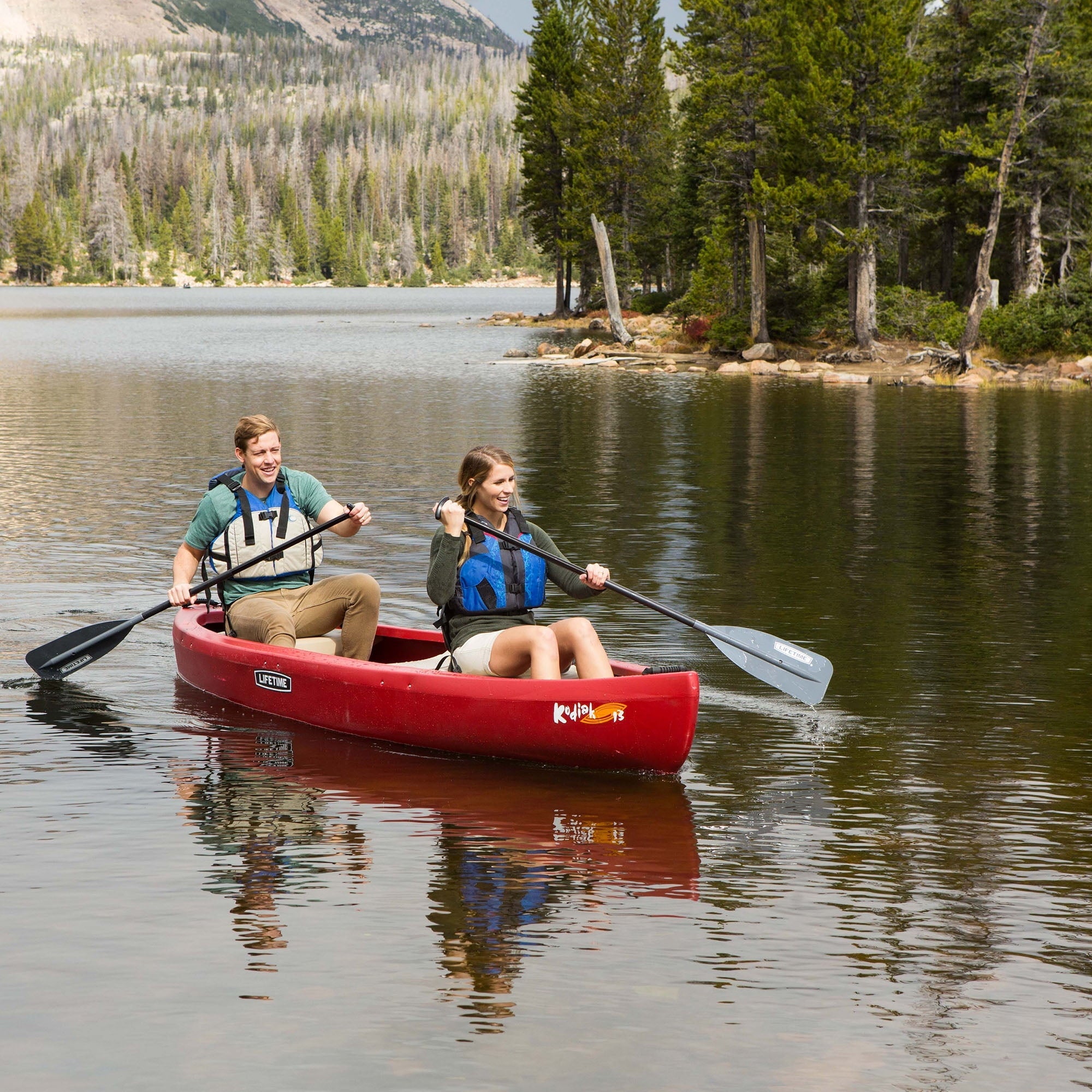 Lifetime Kodiak 13 ft Canoe, Red (90658)