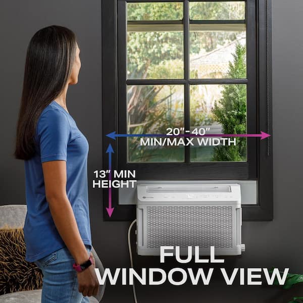 ClearView Ultra Quiet 8,300 BTU 115 -Volts Window Air Conditioner Cools 350 Sq. Ft. Quiet in White