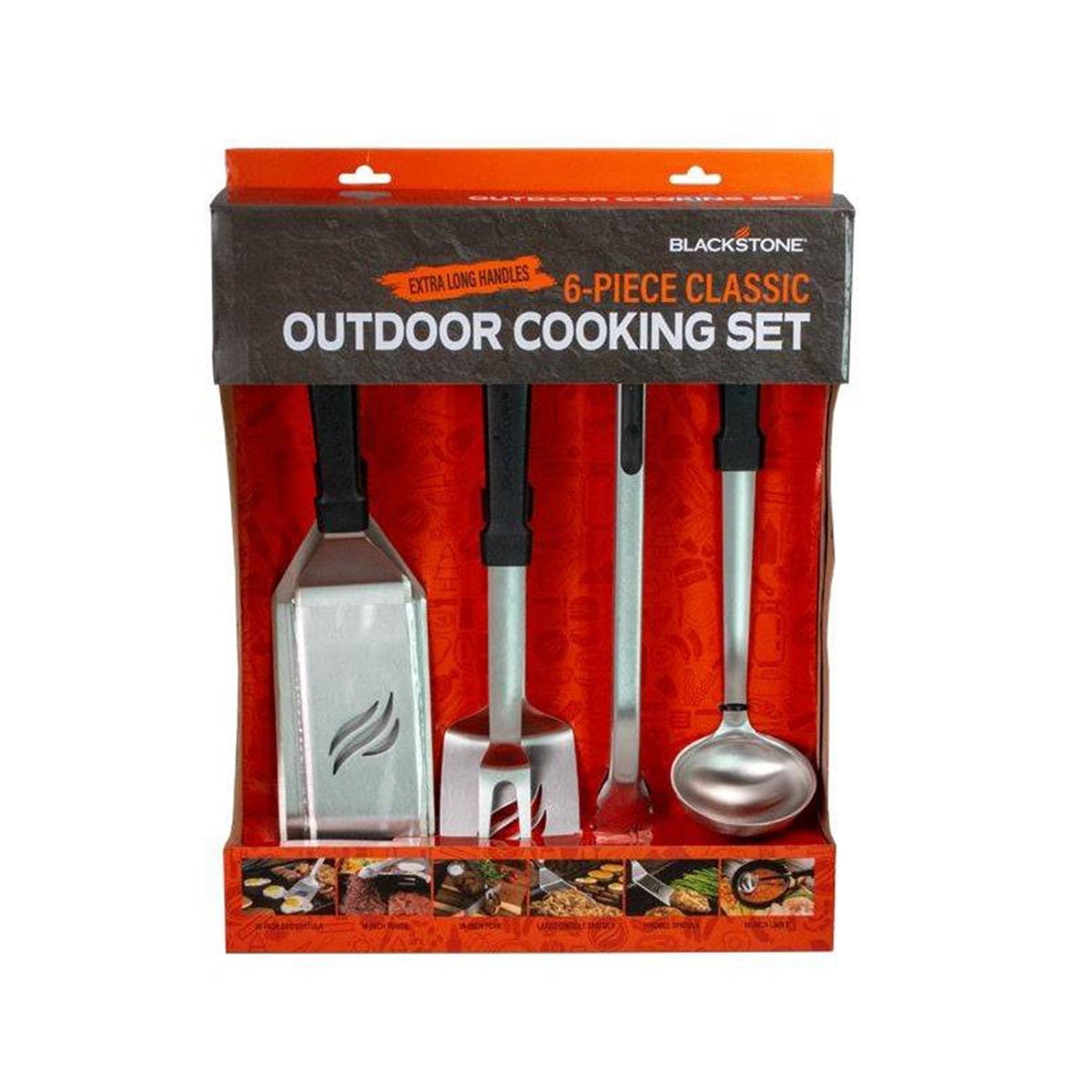 6-Piece Stainless Steel Outdoor Griddle Cooking Set