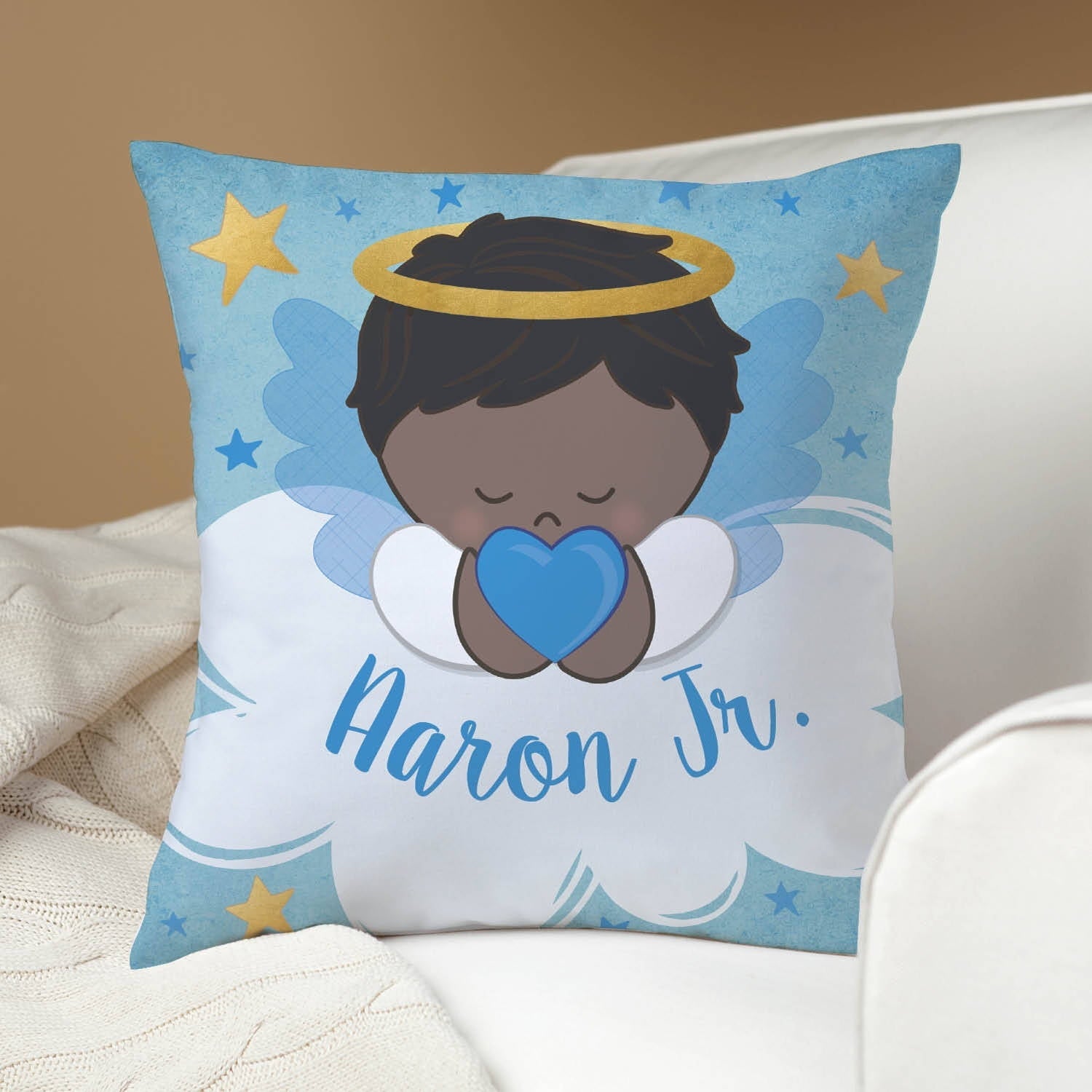 Guardian Angel Personalized Throw Pillow