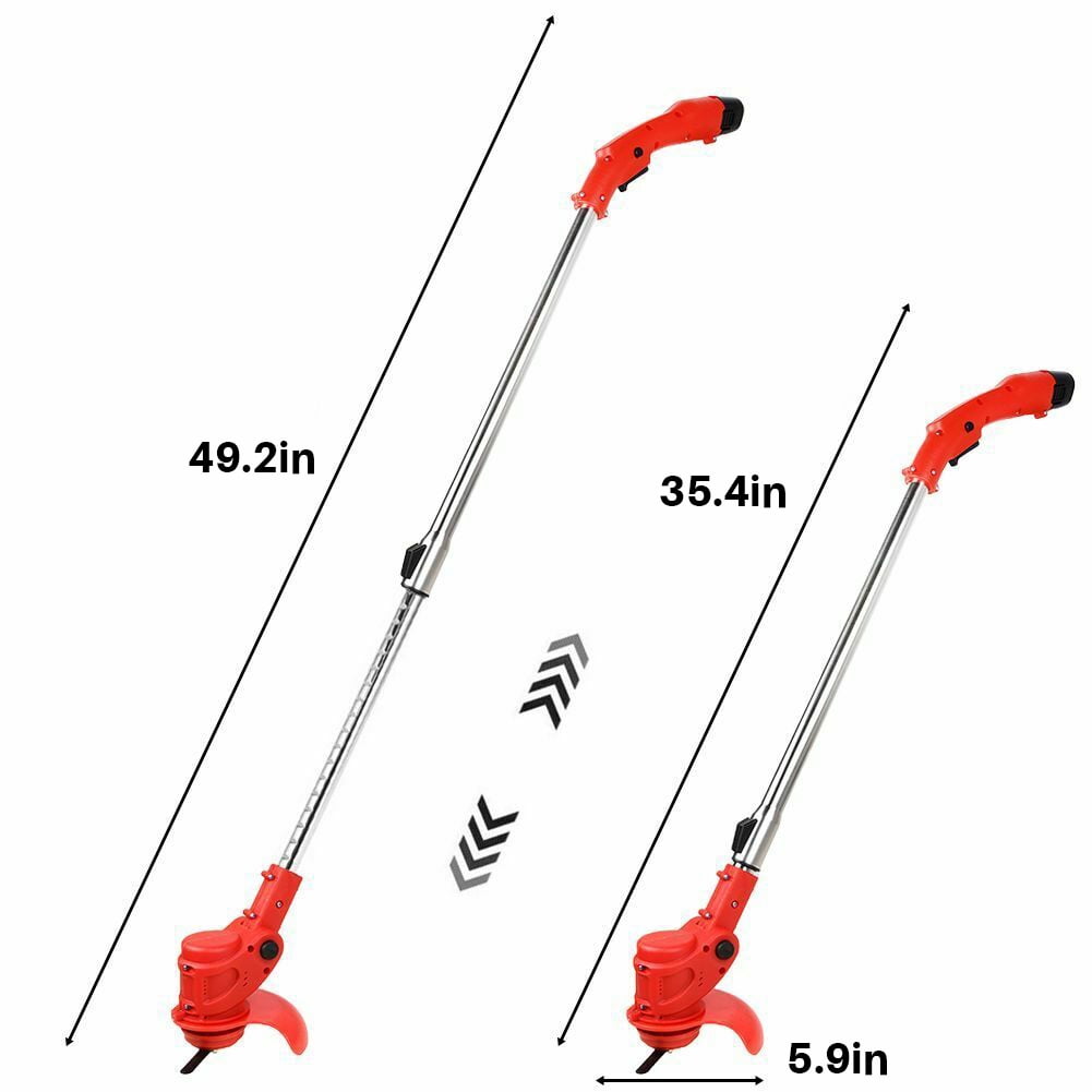 2Z Electric Cordless String Grass Trimmer ,12V 450w Weed Eater Lawn Mower for Garden Yard Lawn Trimming/Pruning,1 Charger