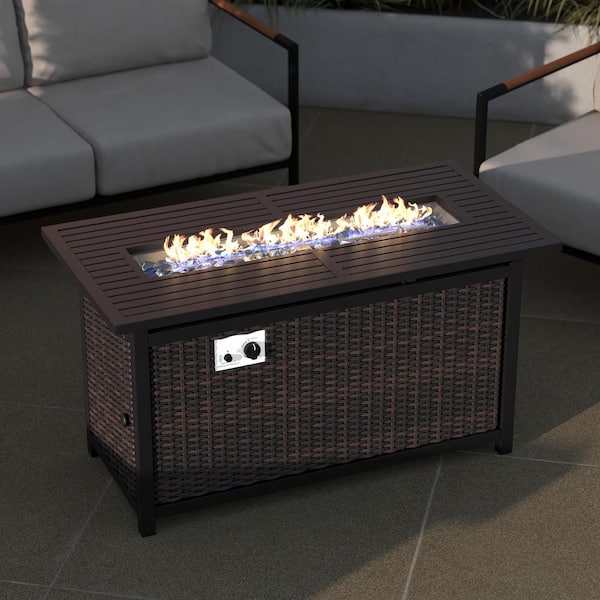 Black Plastic Fire Pit Table