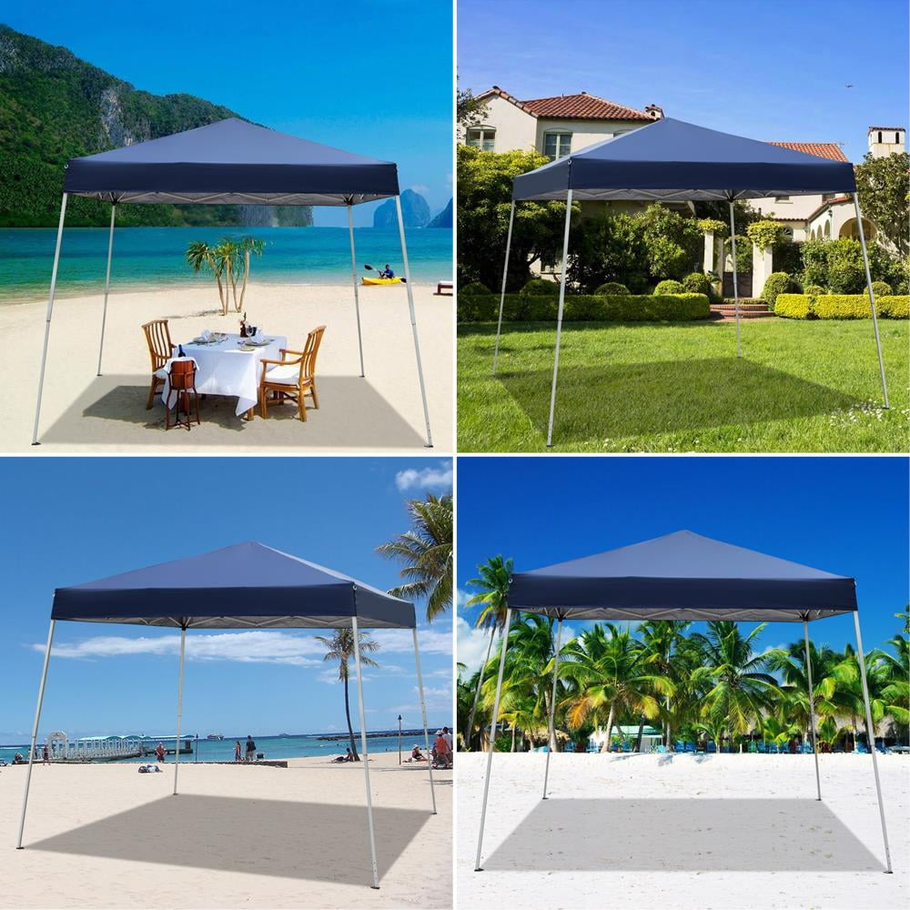 Zimtown 10' x 10' Leg Tube Pop up Canopy Tent Instant Practical Waterproof Folding Tent with Carry Bag