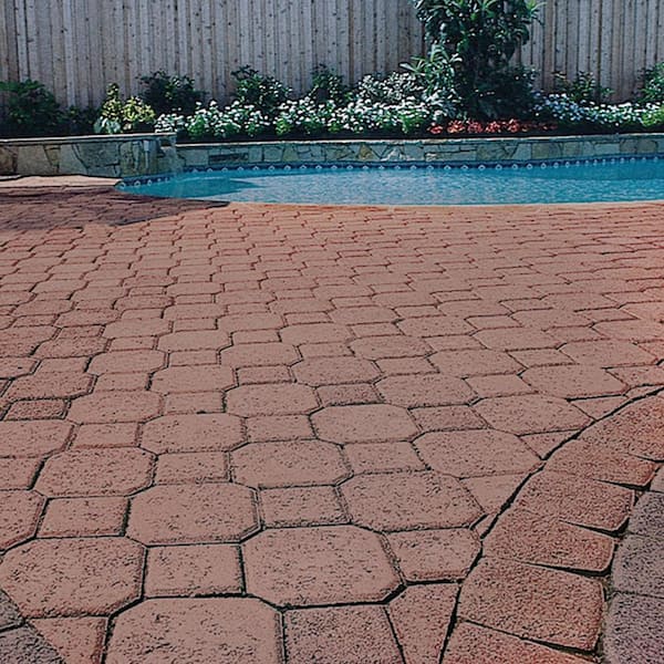Decorastone 9.06 in. L x 5.51 in. W x 2.36 in. H Antq Terra Cotta Concrete Paver (350 Pieces/100 sq. ft./Pallet)