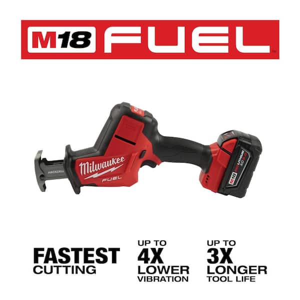 M18 FUEL 18V Lithium-Ion Brushless Cordless HACKZALL Reciprocating Saw Kit W/(1) 5.0Ah Batteries, Charger & Tool Bag