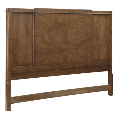 Milan Walnut Brown Wood King Bed