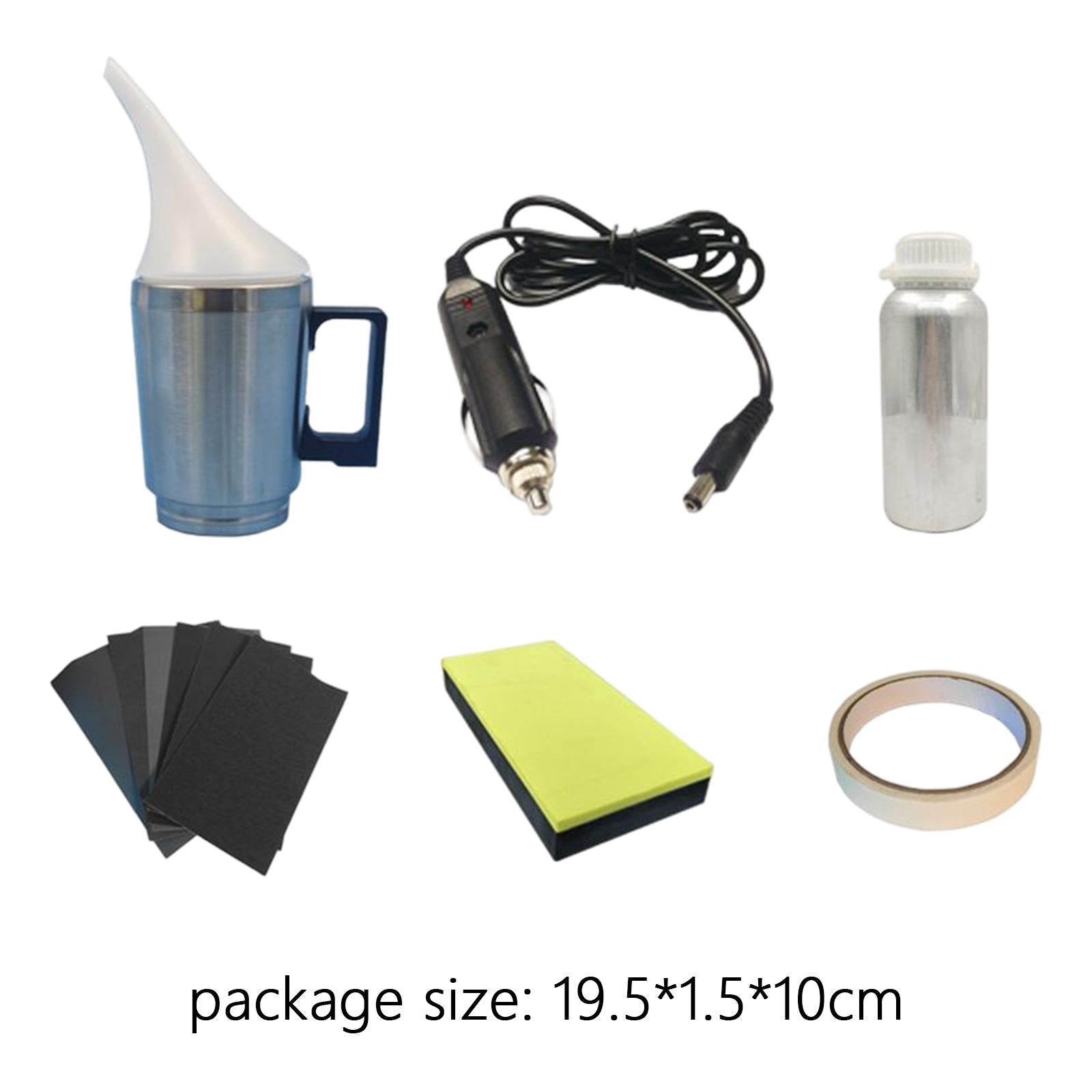 Vehicle Headlight Lens Repair Tool 100ml Repair Agent Polishing Tape Headlights