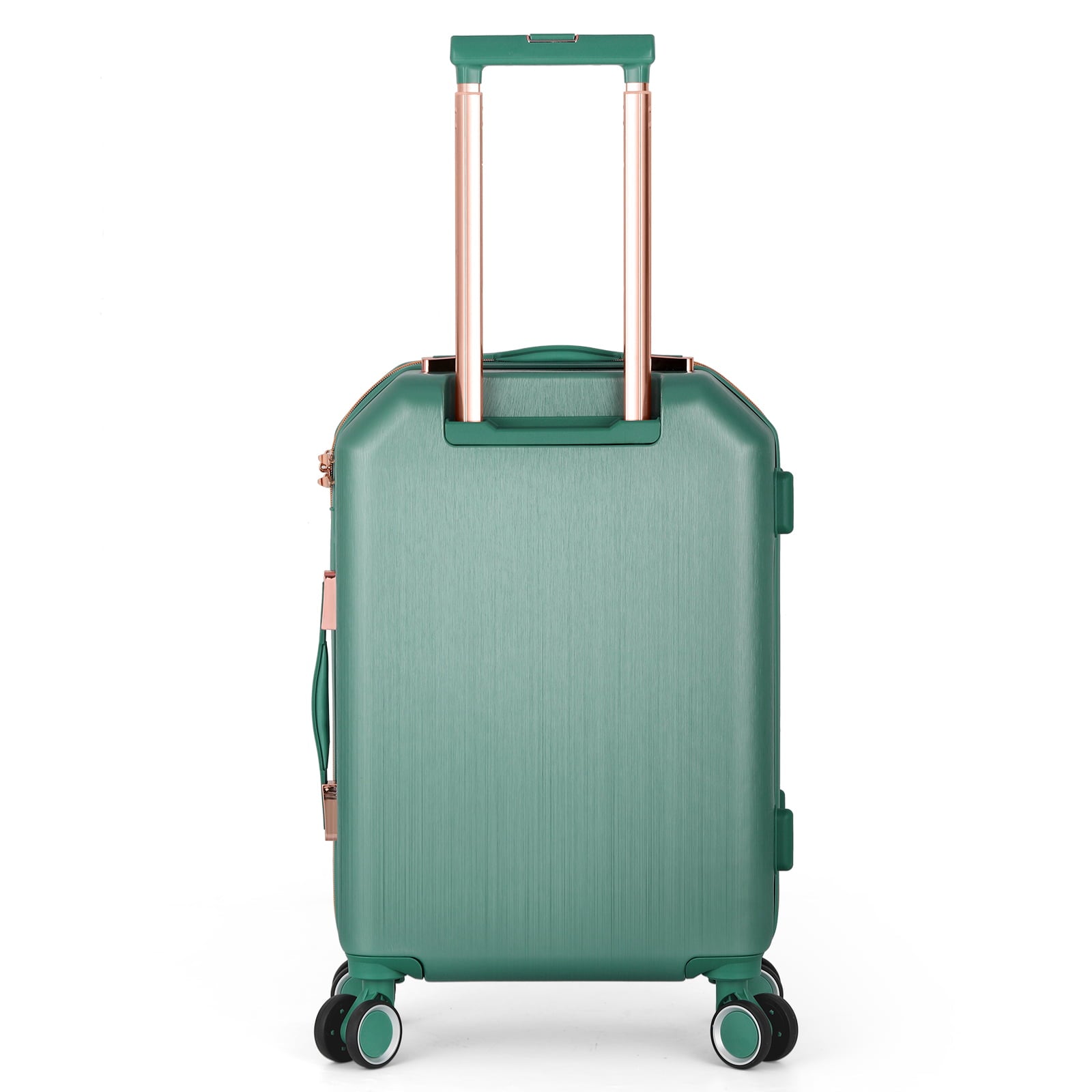 5PCS Travel Luggage Set with Makeup Case, Mint Green