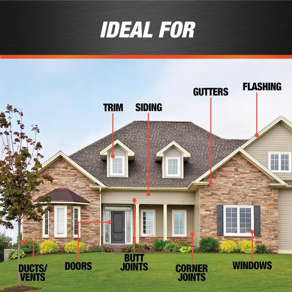 AMP Advanced Modified 9 oz. Crystal Clear Polymer All Weather Window, Door and Siding Sealant (12-Pack)