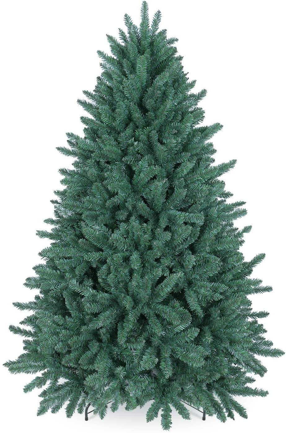 OasisCraft Christmas Tree 6ft Premium Hinged Blue Spruce Artificial Christmas Tree, Feel Real Christmas Full Tree, Unlit
