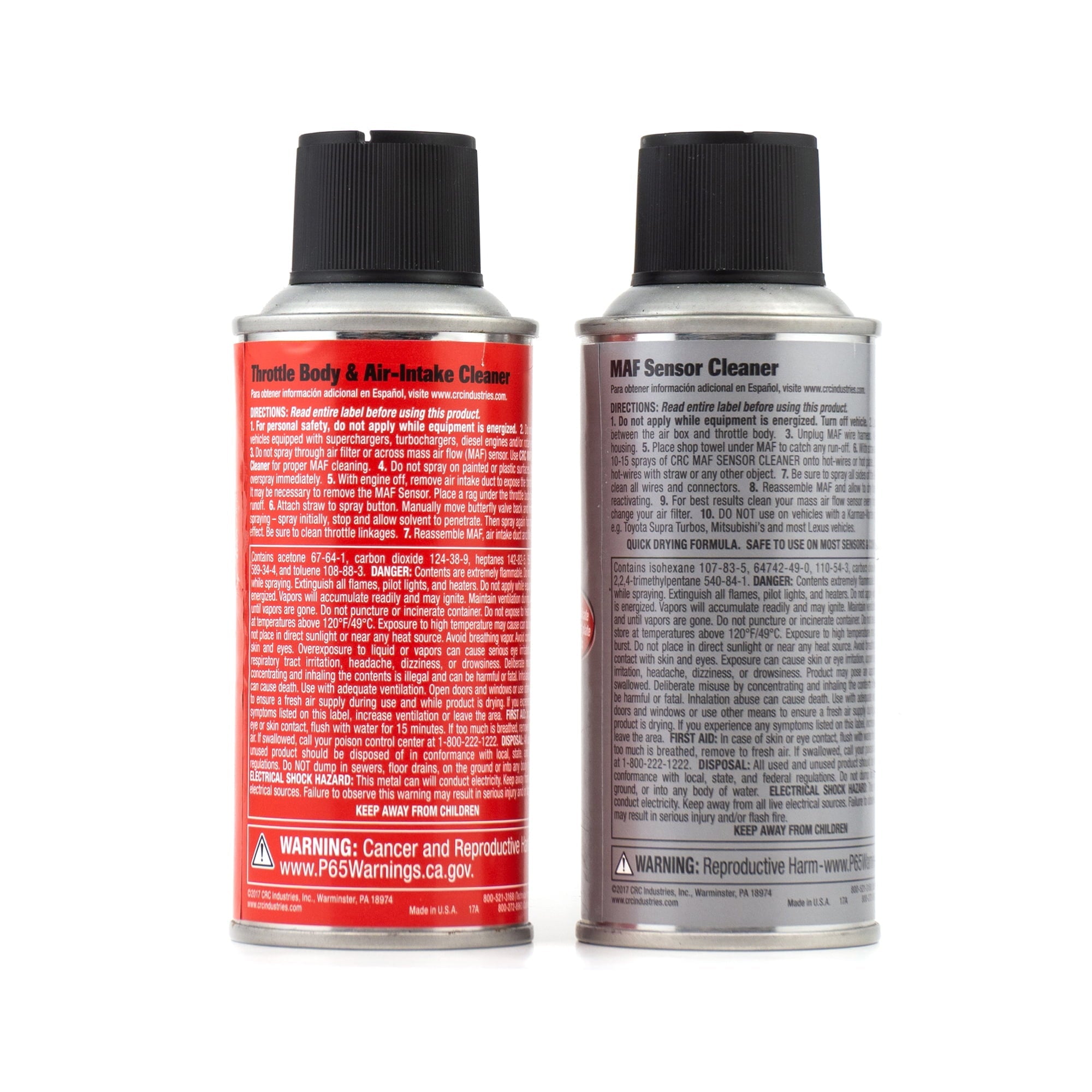 CRC Mass Air Flow & Throttle Body Single-Use Cleaner Twin Pack Kit