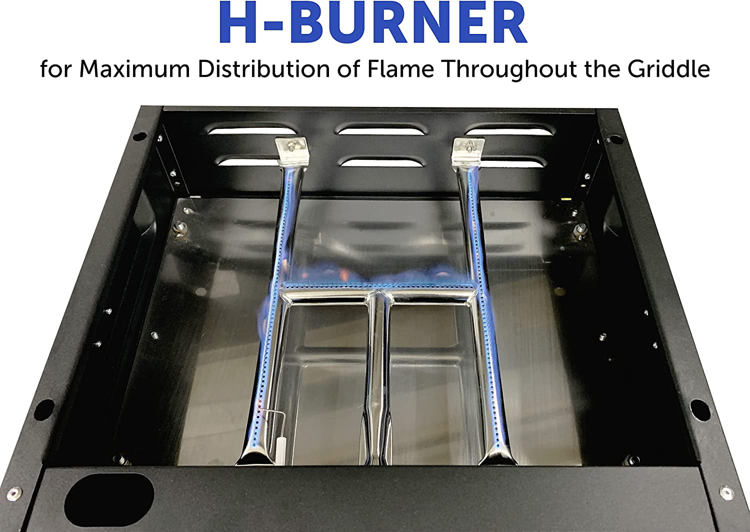 Top Portable Propane Cast Iron Grill Griddle Tabletop for Camping & Tailgating