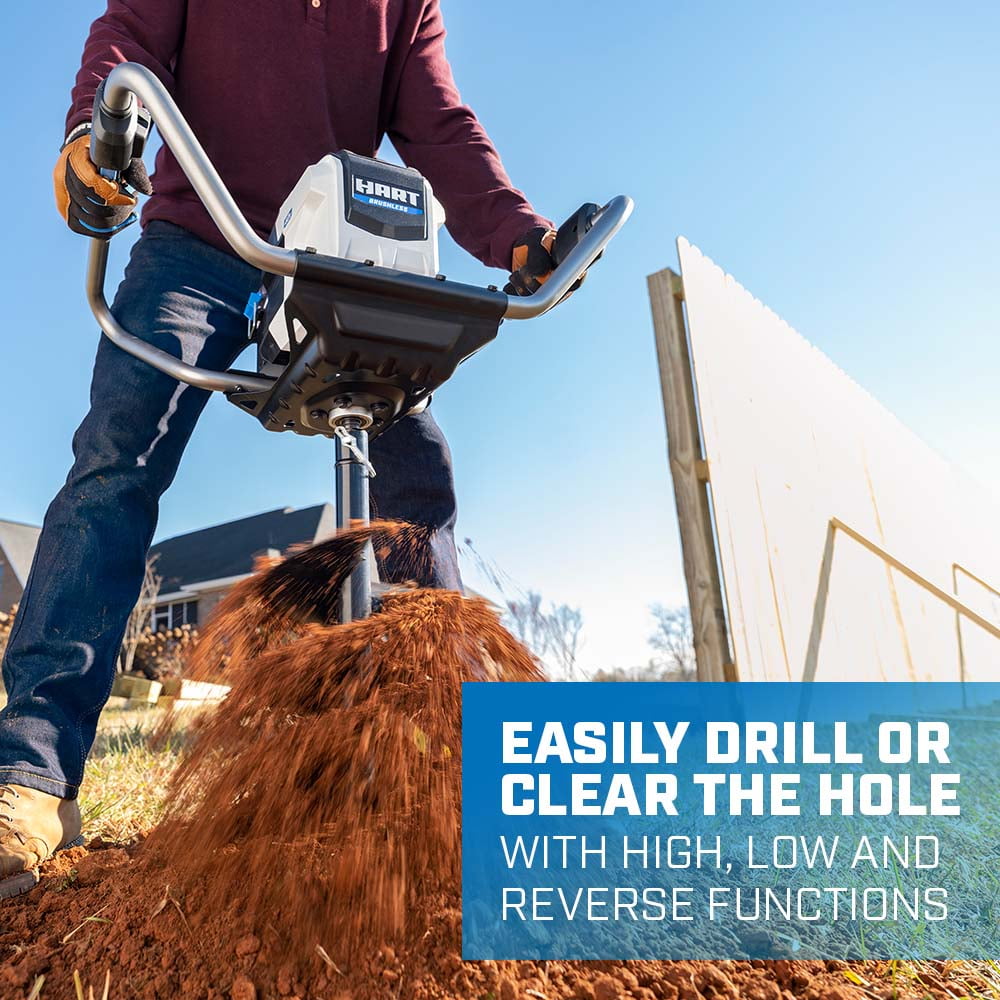 HART 40-Volt Brushless Auger (1) 4.0 Ah Lithium-Ion Battery