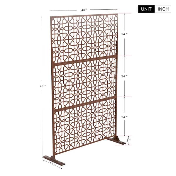 Freestanding Metal Privacy Screens Panel