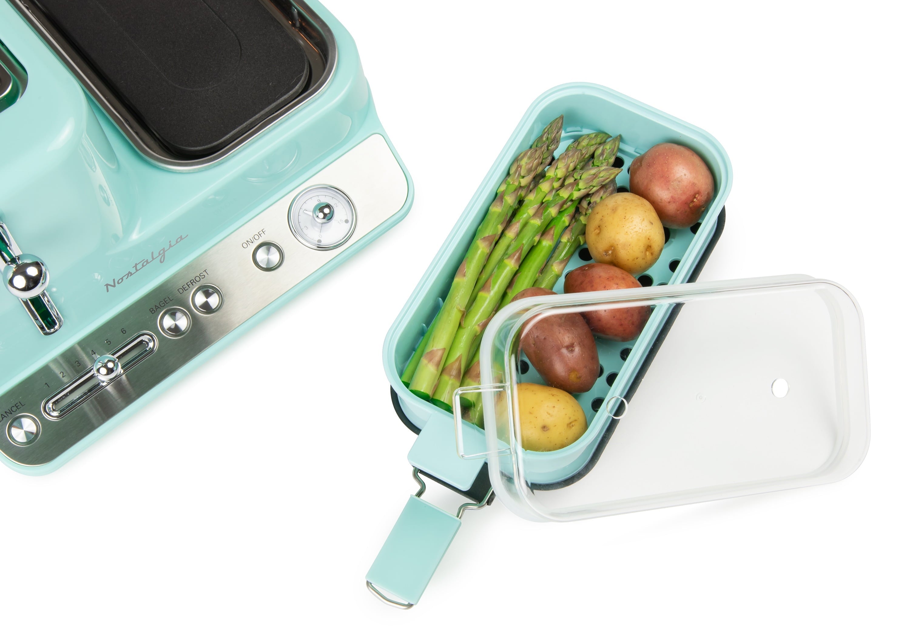 CLBS3AQ Retro 3-in-1 Breakfast Station, Aqua