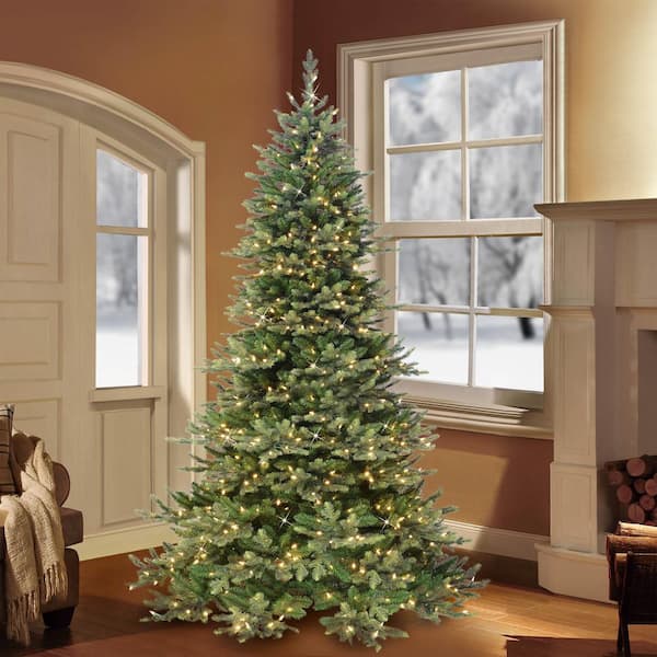 New 7.5 ft. Royal Majestic Douglas Fir Downswept Tree with Real Life Molded Tips and Sure-Lit Pole with 800 Clear Lights