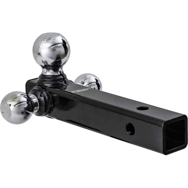 Tri-Ball Hitch-Tubular Shank with Chrome Towing Balls