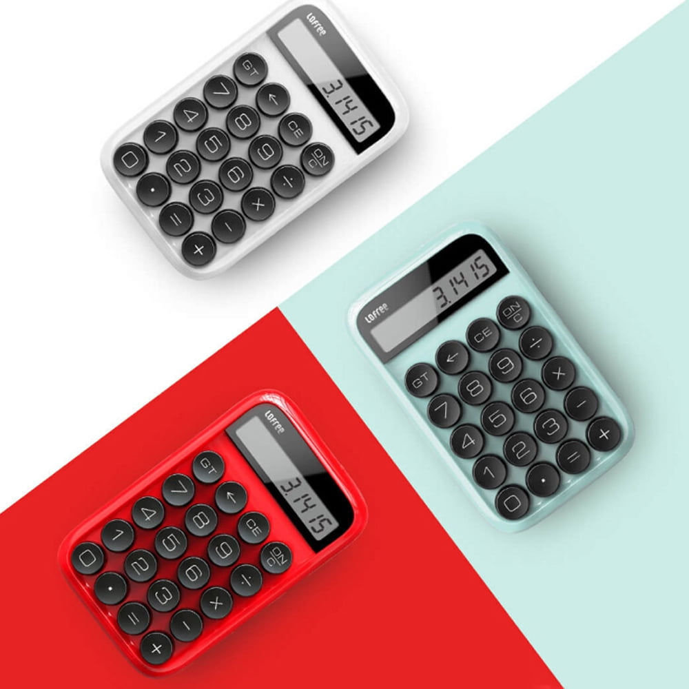 LOFREE Jelly Bean Mechanical Handheld Calculator Multi-function Digital LCD Scientific Calculator AAA Battery Not Included