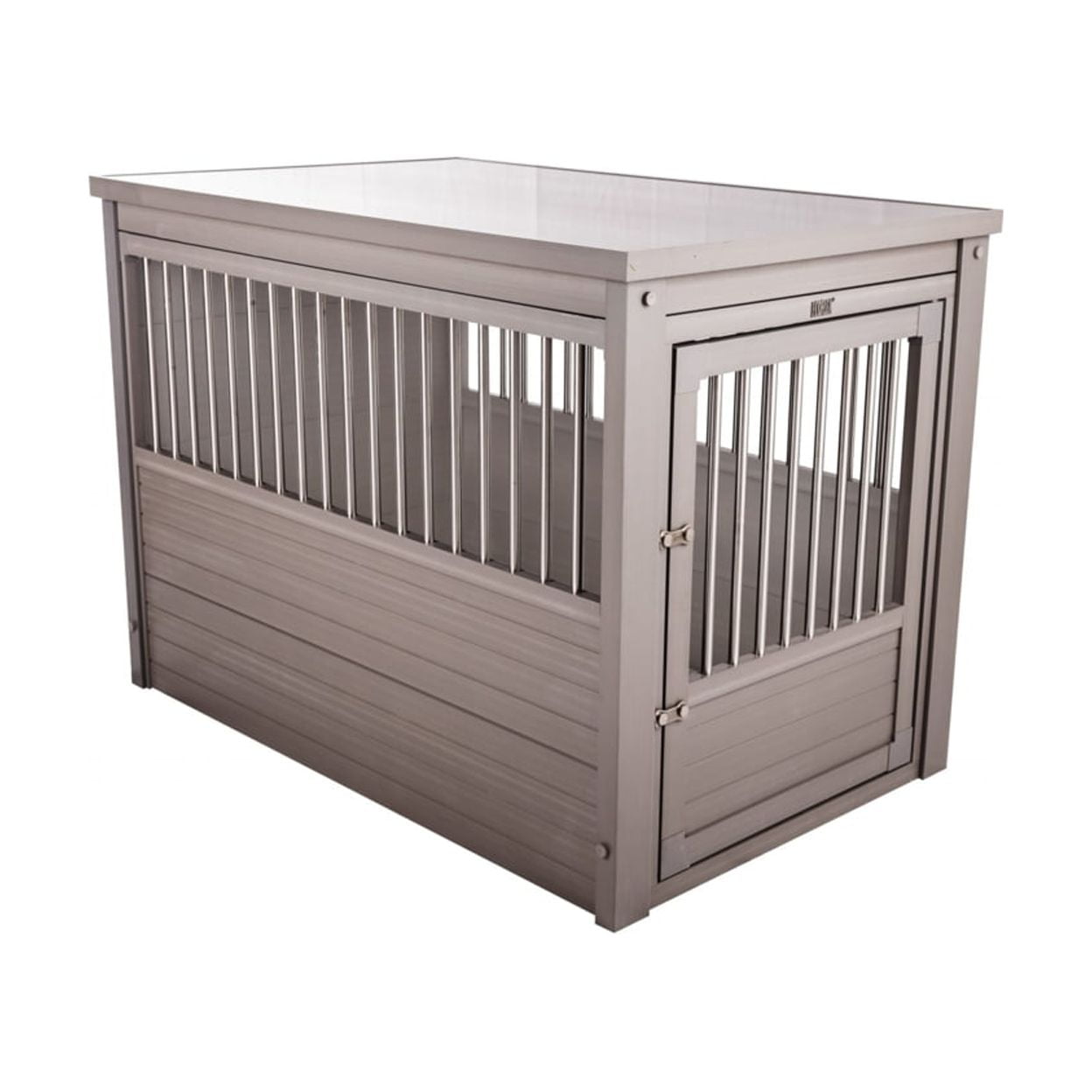 ECOFLEX® Dog Crate End Table - Grey Large