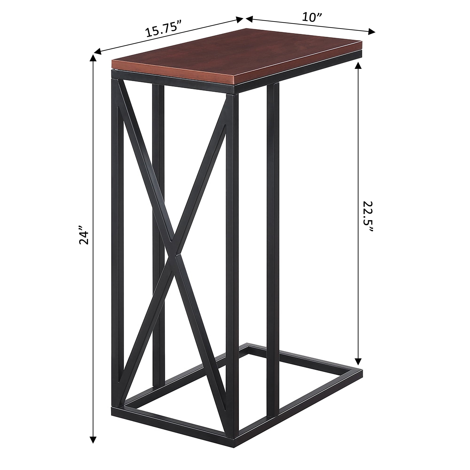 Convenience Concepts Tucson C End Table, Cherry/Black