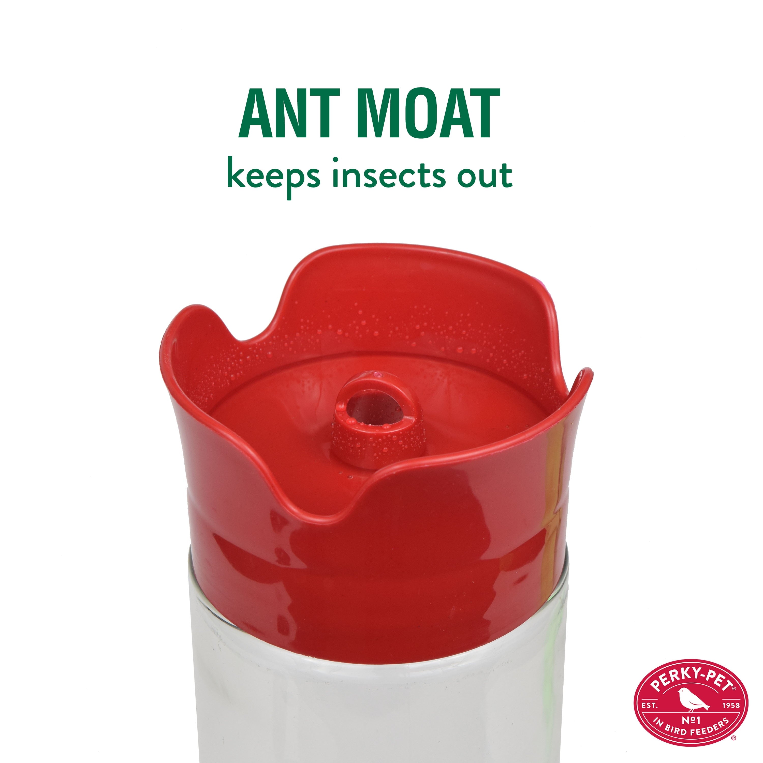 Perky-Pet Red Our Best Glass Hummingbird Feeder – 30 oz Capacity