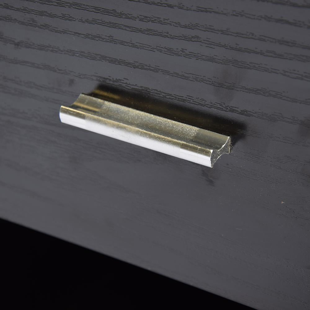 Ktaxon Night Table 1 Drawer Metal Handle Bedside Cabinet Bedroom Furniture Black