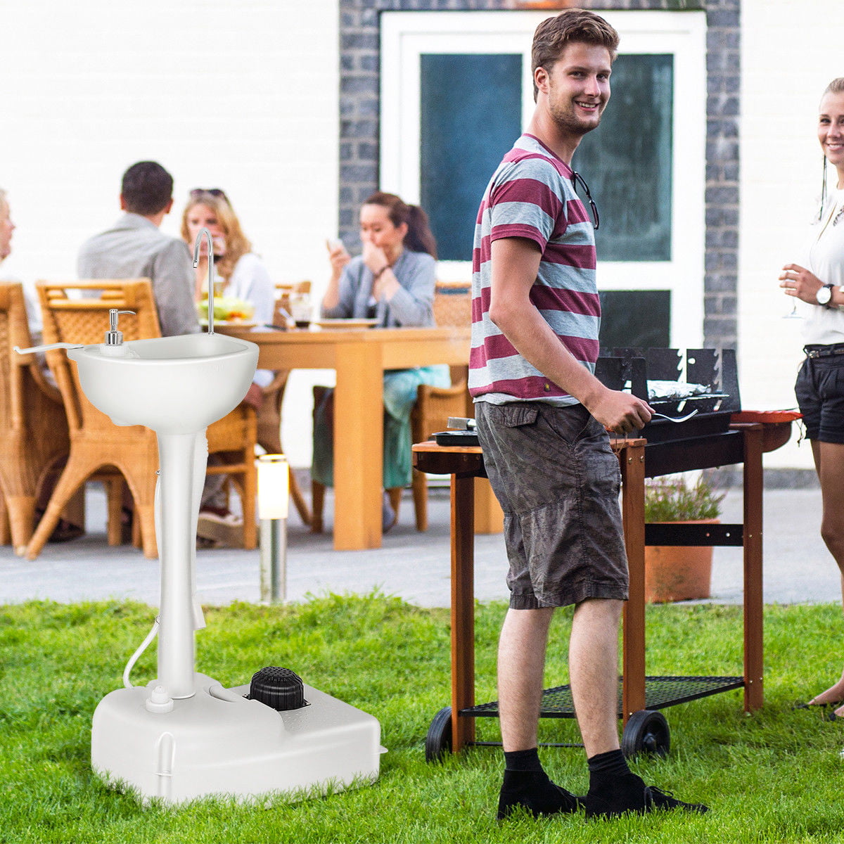 Portable Camping Sink Hand Wash Station Basin, Standard