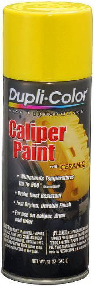 Duplicolor BCP101 Caliper Spray Paint Yellow with Ceramic - 12 oz