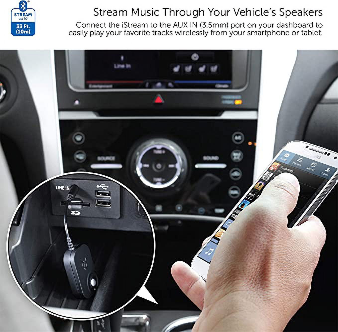 Aluratek iStream Universal Bluetooth Audio Receiver
