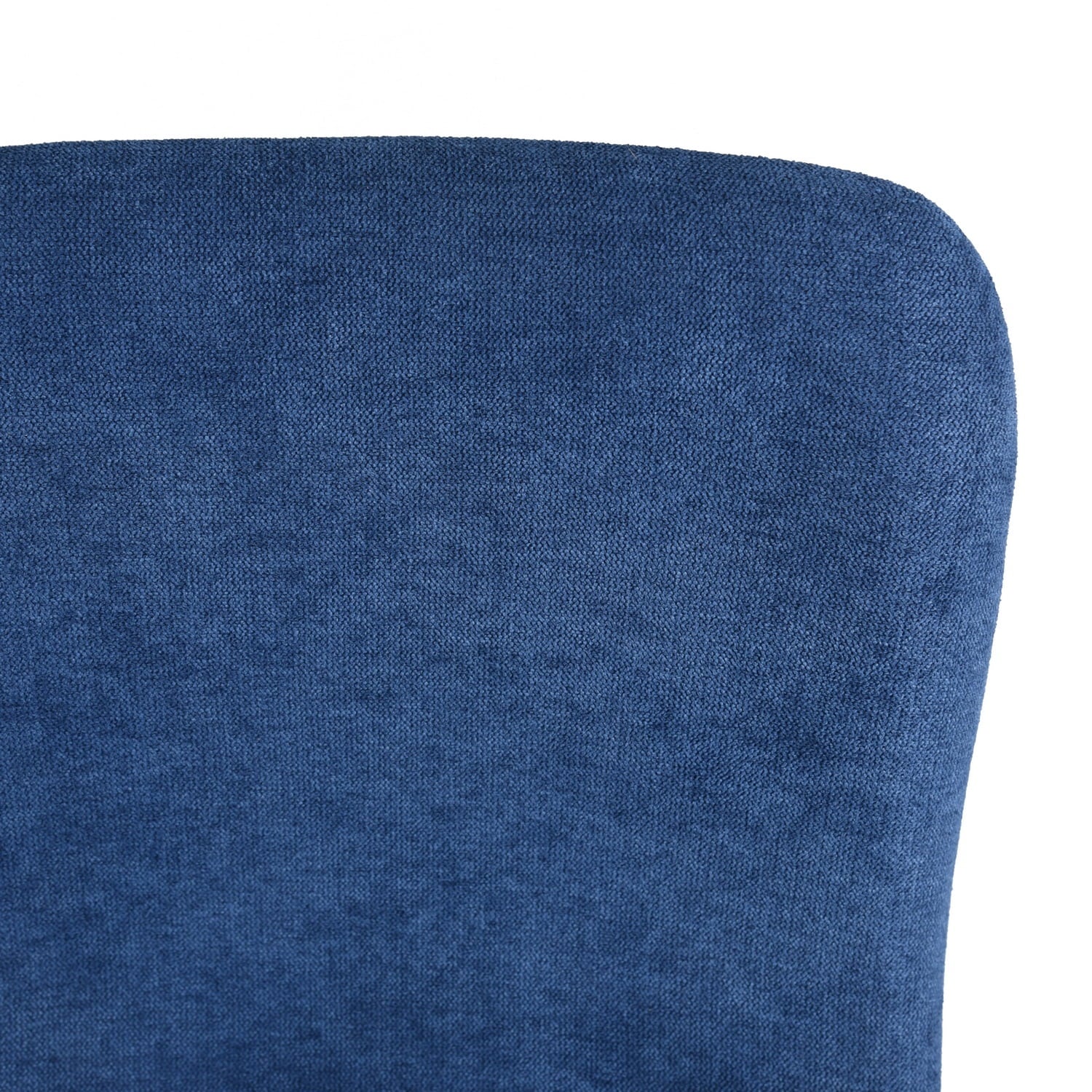 Homy Casa 29'' Bar Stools Set of 2, Upholstered Kitchen Chair with Back, Dark Bluea