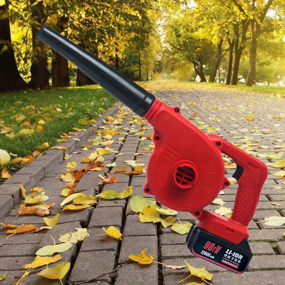 Wuzstar Cordless Blower Handheld Leaf Blower Air Workshop Blow Dust w/Battery and Charger 12800mAh 20V