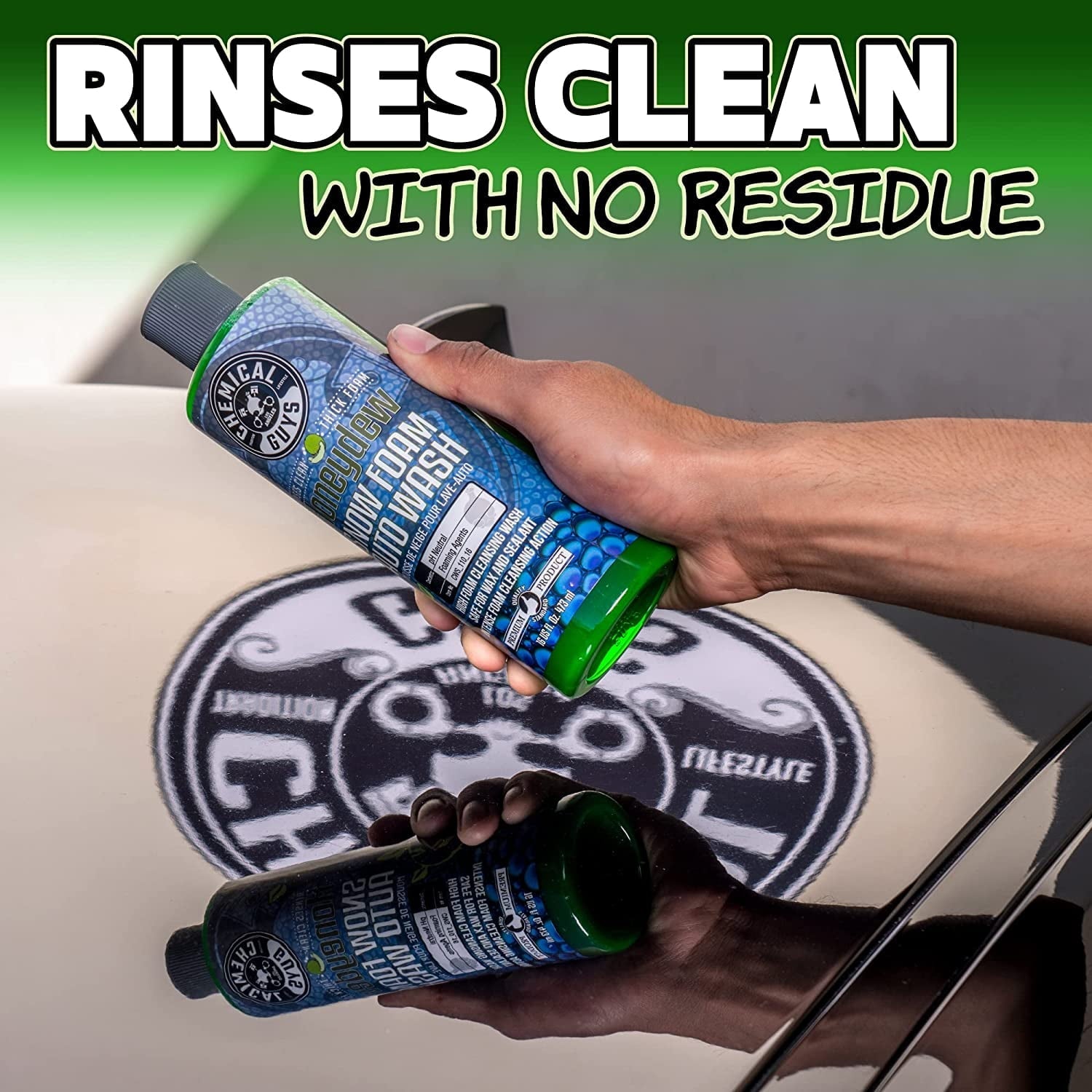 Chemical Guys CWS_110_16 Honeydew Snow Foam Car Wash Soap, 16 oz, Honeydew Scent