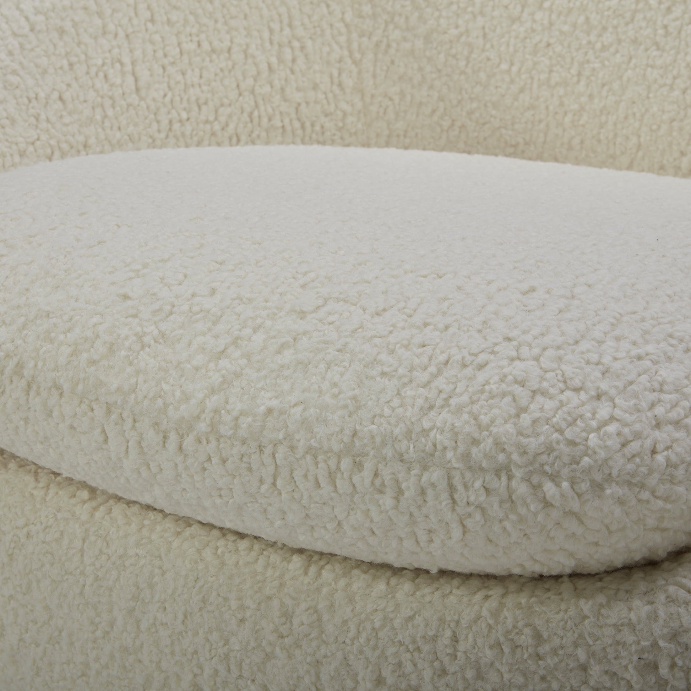 Better Homes & Gardens Mira Swivel Chair, Cream