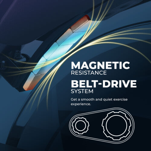 Sunny Health Fitness Essential Connected Magnetic Cycle Bike - SF-B122055