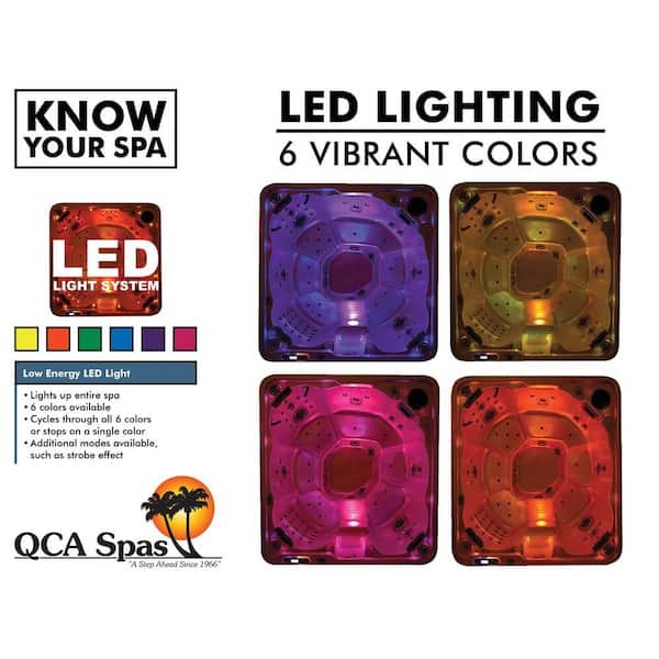 Malta 4-Person Plug and Play 10-Jet Spa with Ozonator LED Light Polar Insulation and Hard Cover