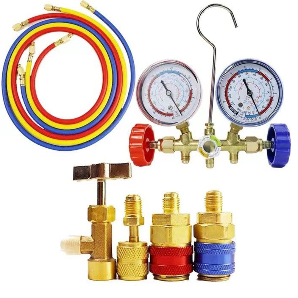 BLUESON Manifold Gauge Kit Air Conditioning Tool For R410A R32 R404A R134A