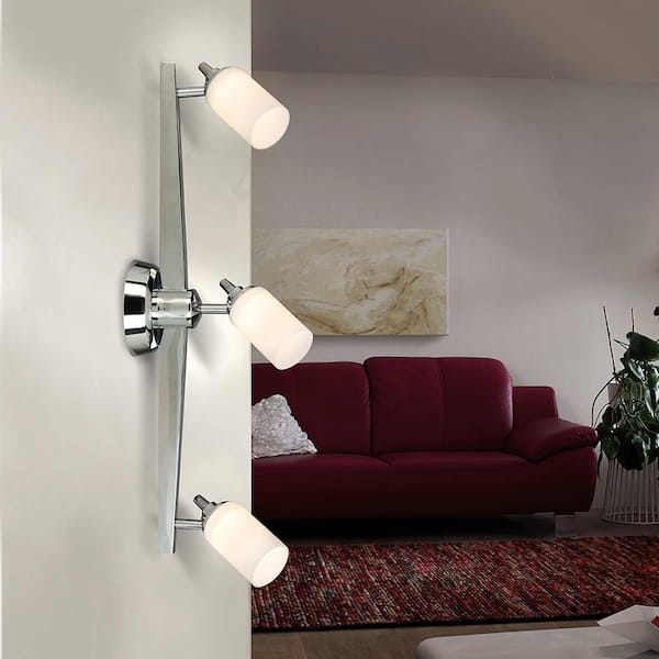 1600 Penn Ave 2 ft. 3-Light Chrome Integrated LED Fixed Track Lighting Kit