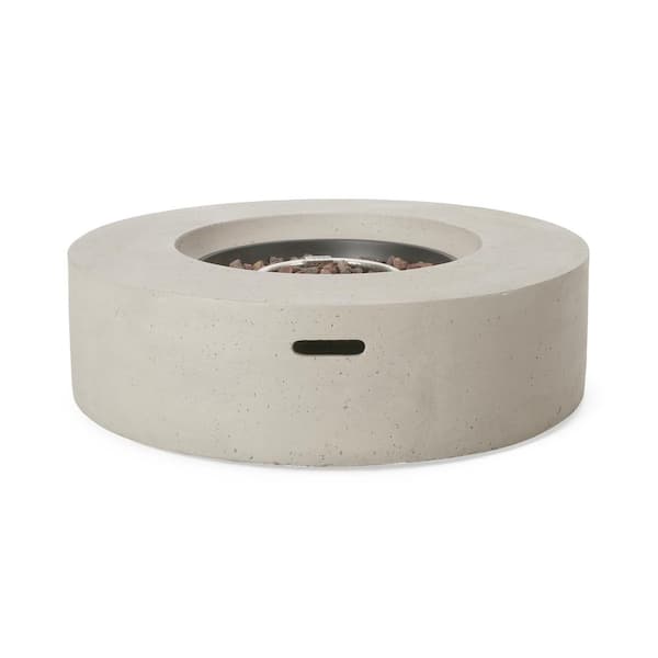 Mayfair Light Gray Circular Stone Fire Pit (No Tank Holder)