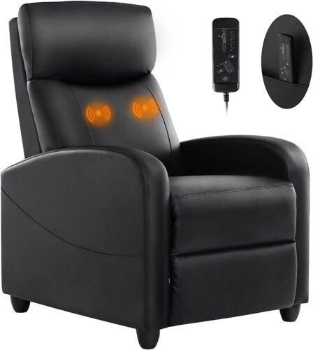 PU Leather Recliner Chair Living Room Massage Single Sofa Home Theater Chairs