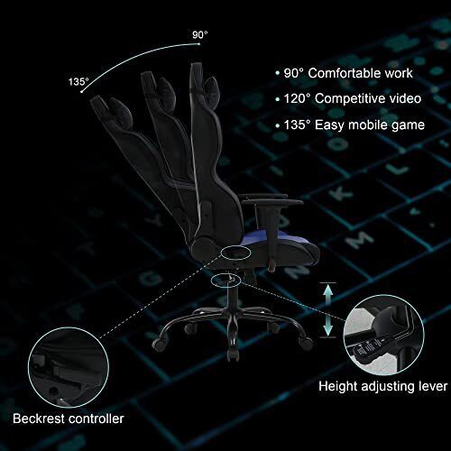 Pc Gaming Chair Racing Chair Office Chair Ergonomic Desk Chair With Lumbar Suppo