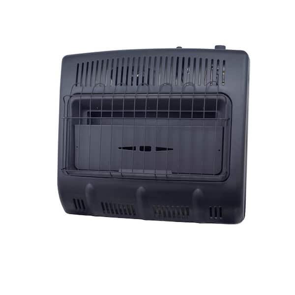 30,000 BTU Vent Free Blue Flame Propane Icehouse Space Heater - Black