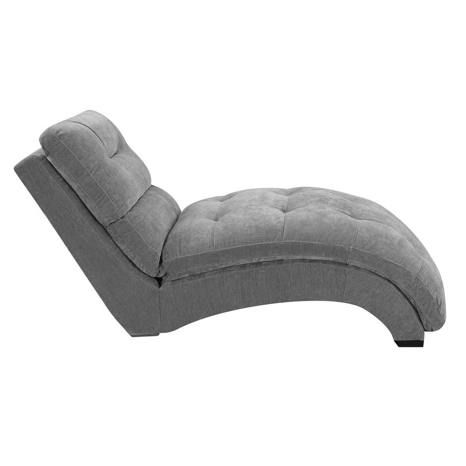 Bowery Hill Mid-Century Fabric Chaise Lounge